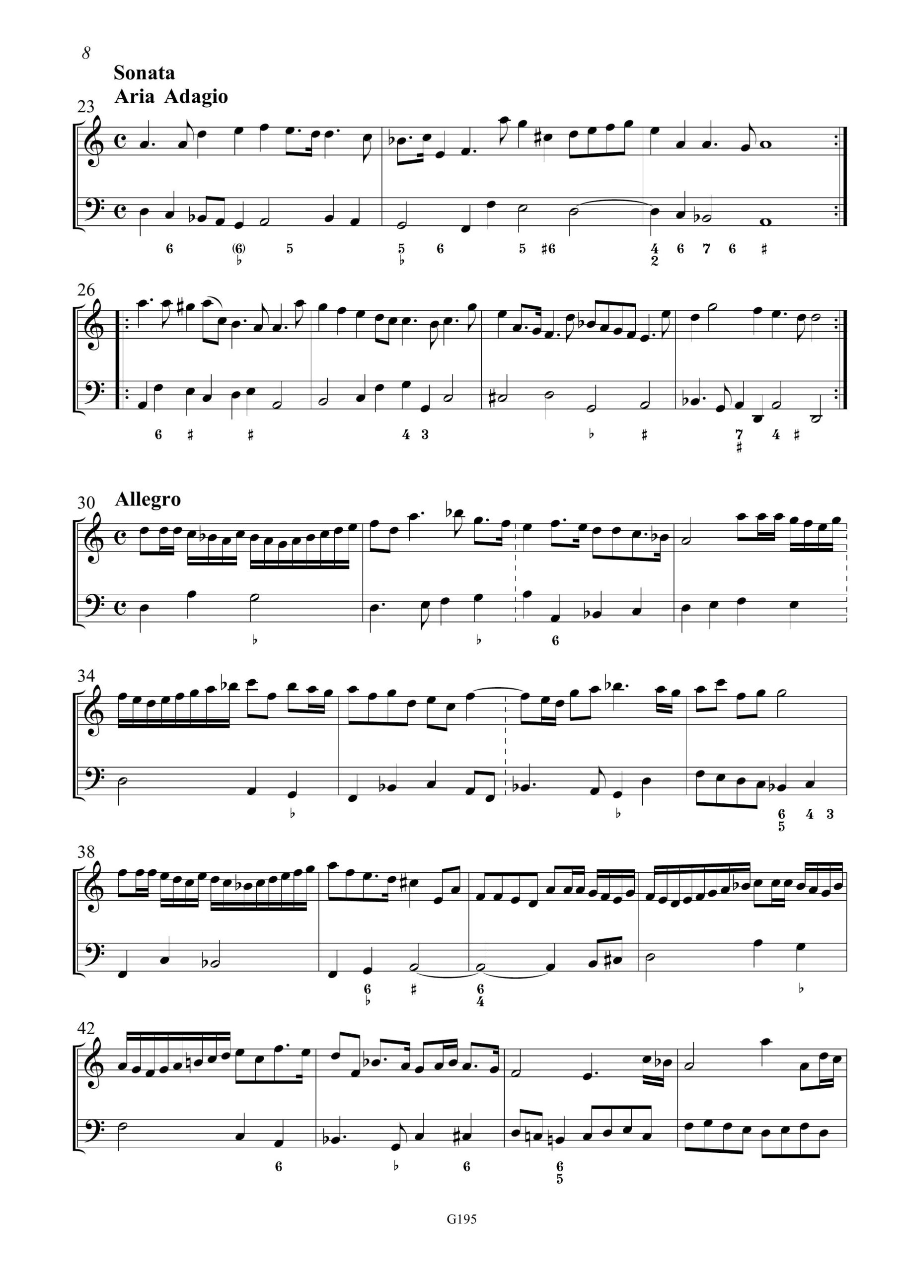 Ignazio Albertini (~1644-1685) XII Sonatinae - 12 Sonaten für Violine und Basso continuo, Frankfurt 1692 – Bild 7