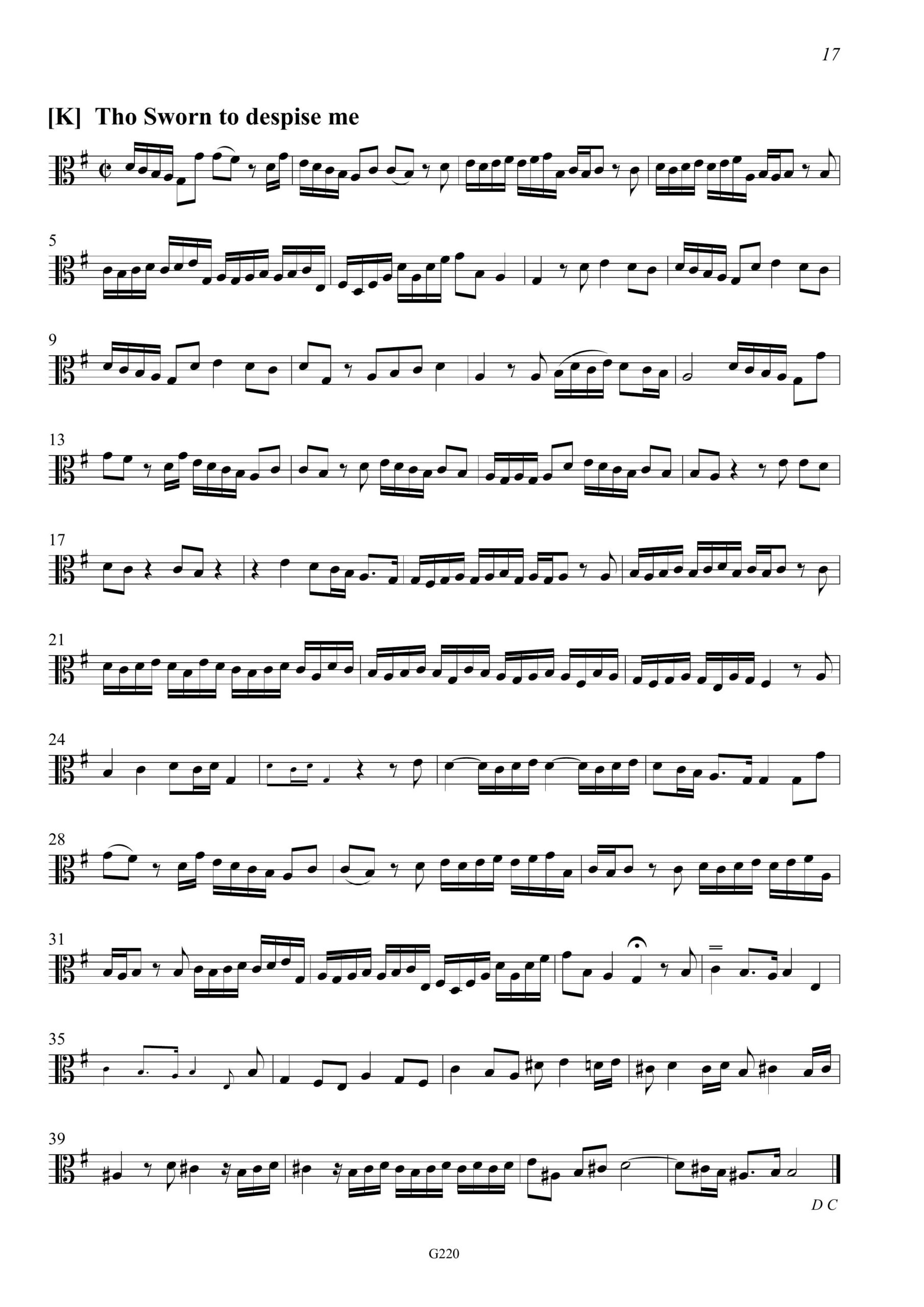 Anonym, London 1710 Aires & Symphonys - Opernmelodien und Stücke für den Unterricht für Viola da Gamba
solo – Bild 9