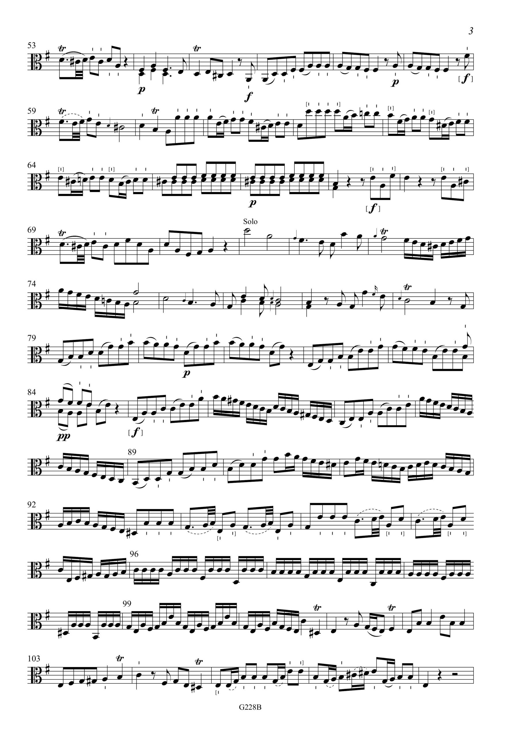 Johann Gottlieb Graun (1702/3-1771) Concerto en Trio, GraunWV Av:XIII:36 - für Viola da Gamba, Violine und Basso continuo – Bild 9