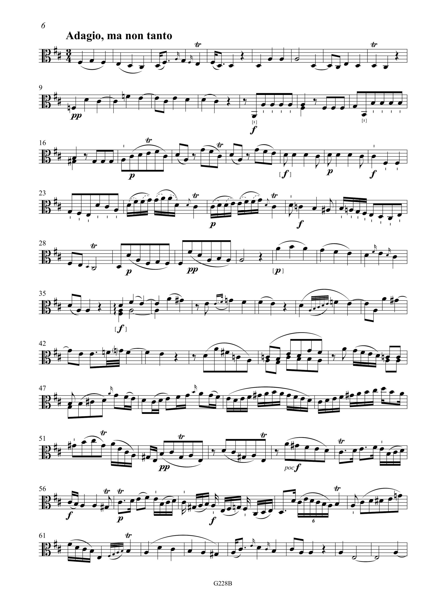 Johann Gottlieb Graun (1702/3-1771) Concerto en Trio, GraunWV Av:XIII:36 - für Viola da Gamba, Violine und Basso continuo – Bild 12