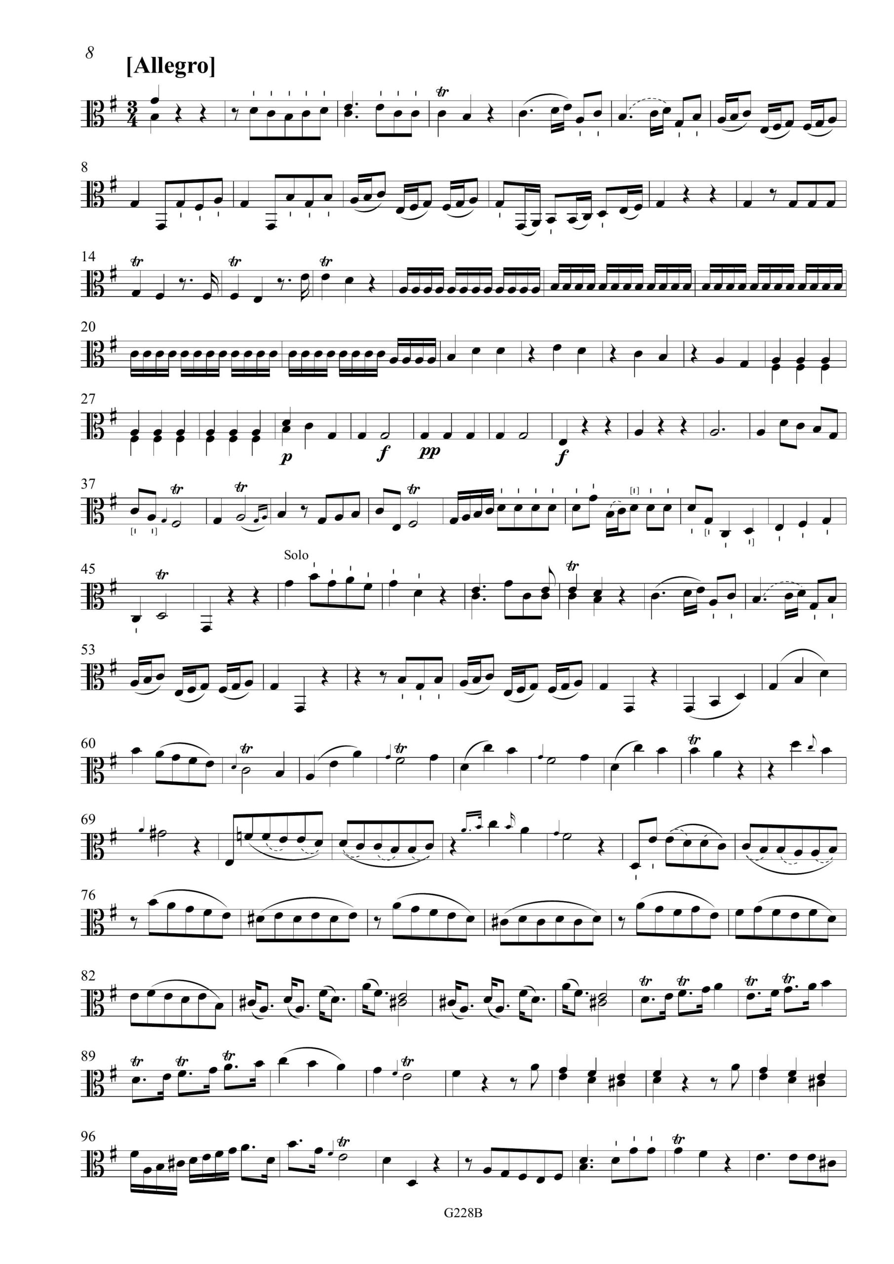 Johann Gottlieb Graun (1702/3-1771) Concerto en Trio, GraunWV Av:XIII:36 - für Viola da Gamba, Violine und Basso continuo – Bild 14