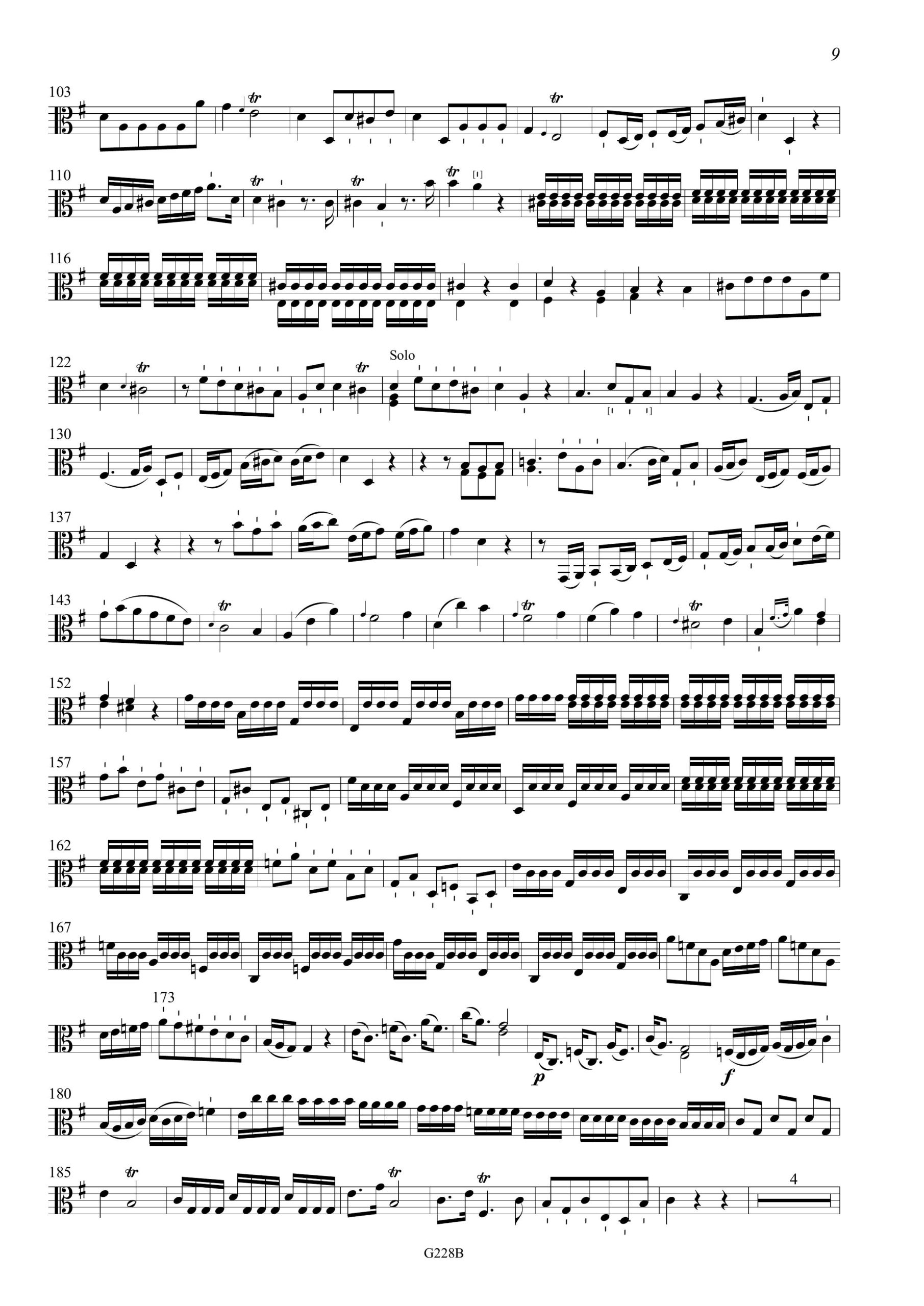 Johann Gottlieb Graun (1702/3-1771) Concerto en Trio, GraunWV Av:XIII:36 - für Viola da Gamba, Violine und Basso continuo – Bild 15