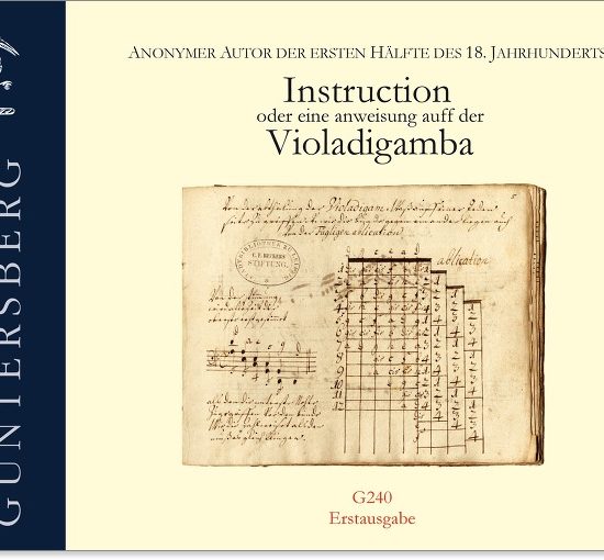 Anonym Deutschland (erste Hälfte des 18. Jahrhunderts) Instruction oder eine Anweisung auff der Violadigamba