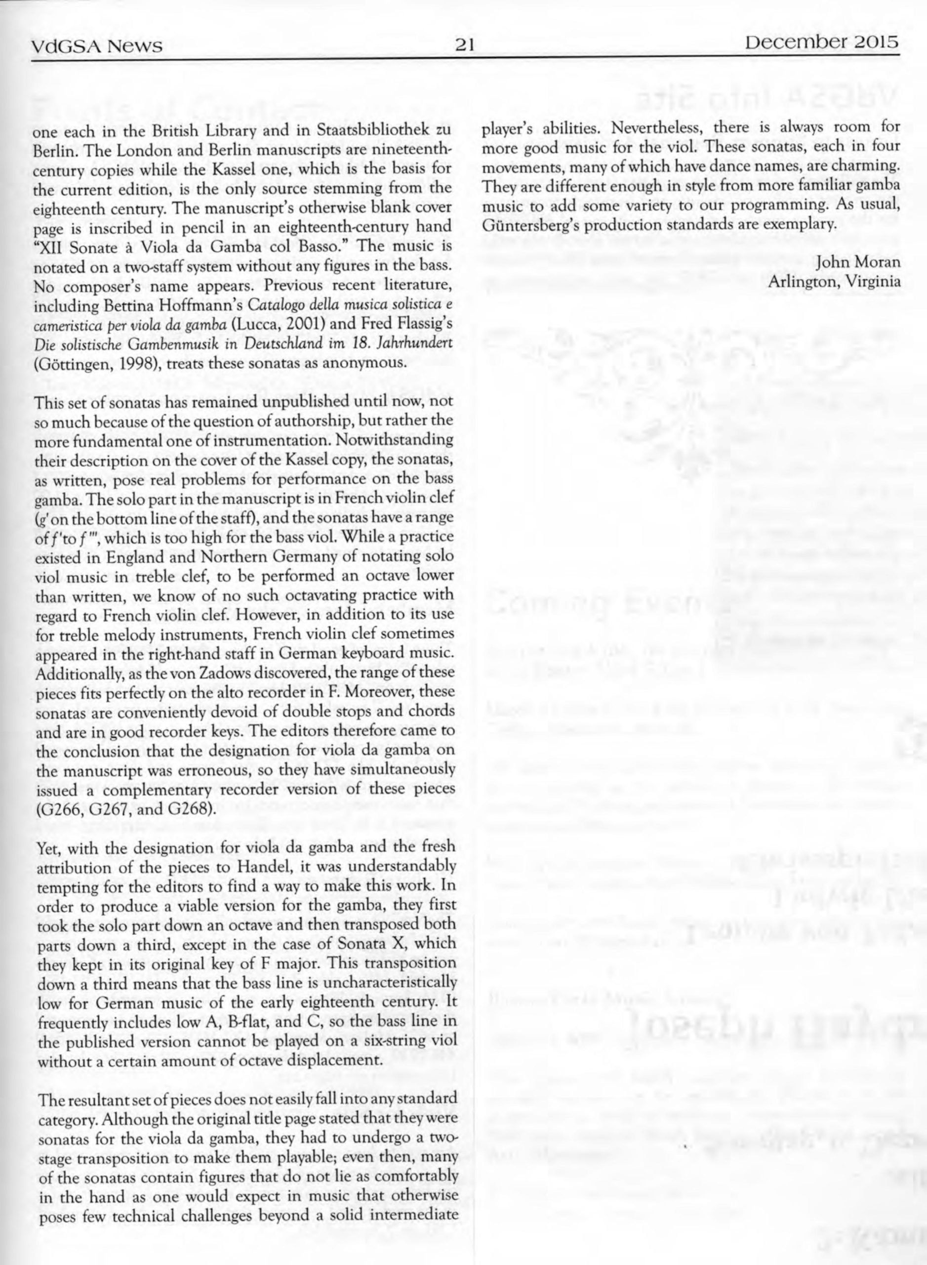 Georg Friedrich Händel, zugeschrieben (1685-1759) Zwölf Kasseler Sonaten für Viola da Gamba
und Basso continuo - Manuskript 2° Ms. Mus. 35 der Universitätsbibliothek Kassel – Bild 5