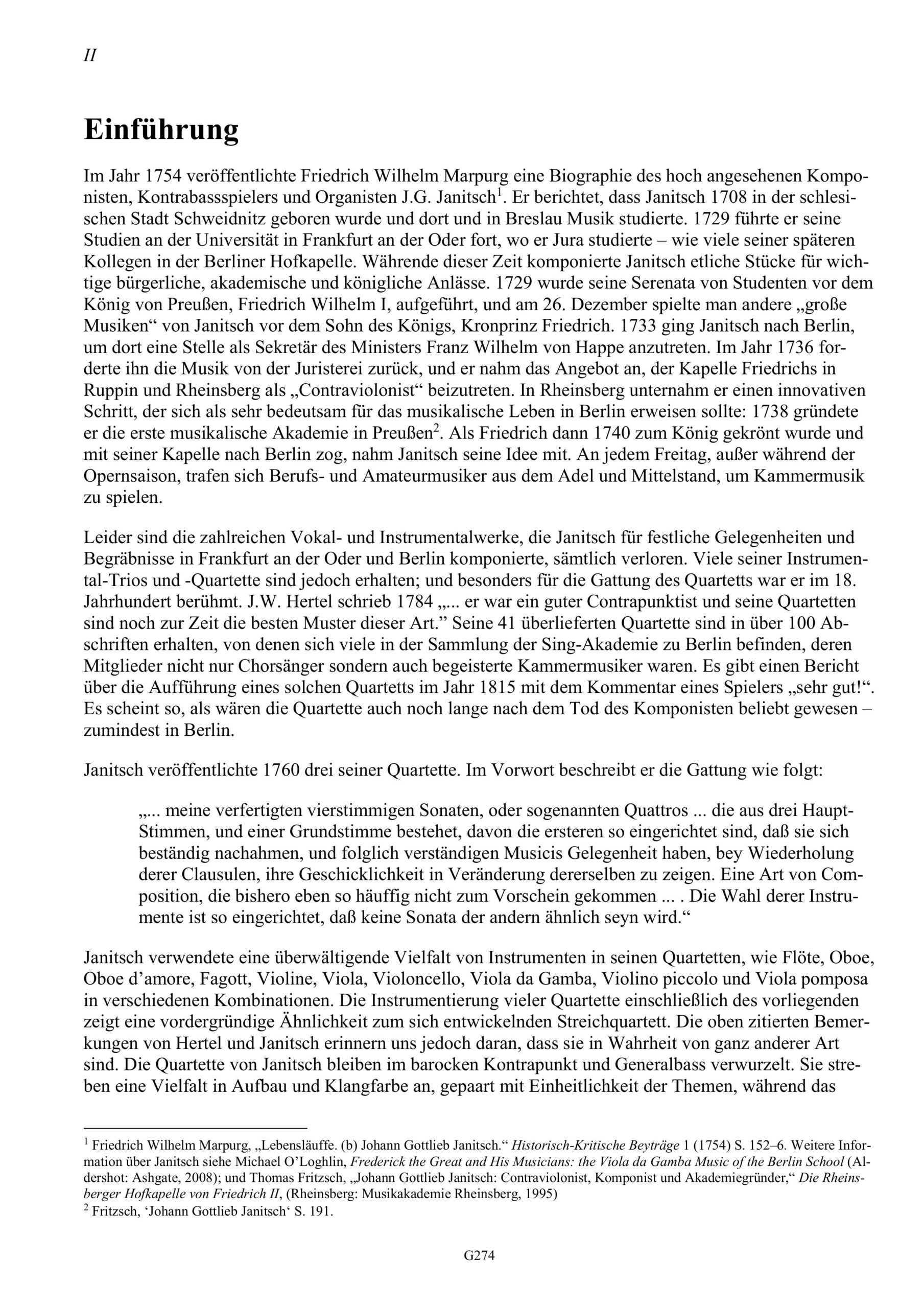 Johann Gottlieb Janitsch (1708 – ca.
1763) Sonata da Camera 33 - Quartett C-Dur für zwei Violinen/Flöten, Viola da Gamba/Viola/Violine
und Basso - Image 2