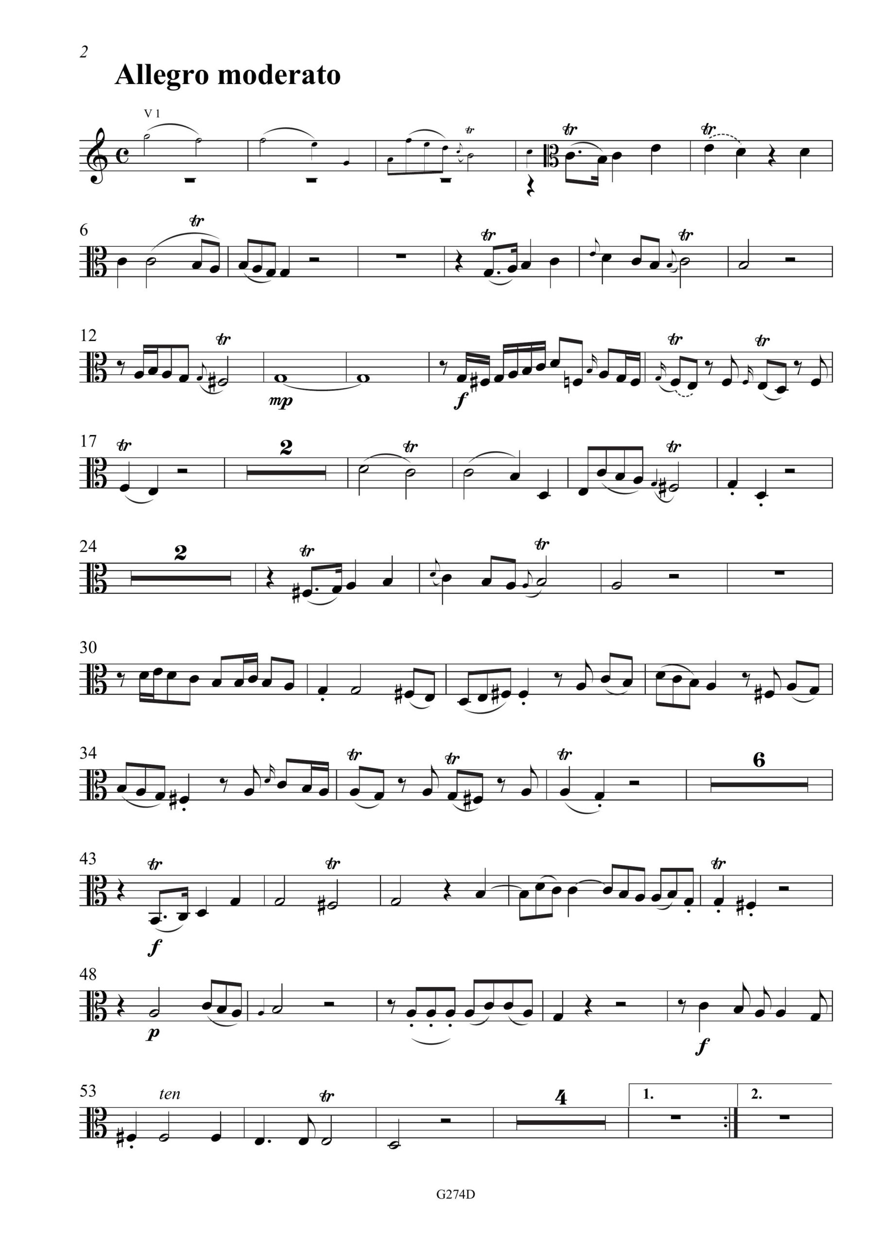 Johann Gottlieb Janitsch (1708 – ca.
1763) Sonata da Camera 33 - Quartett C-Dur für zwei Violinen/Flöten, Viola da Gamba/Viola/Violine
und Basso - Image 7