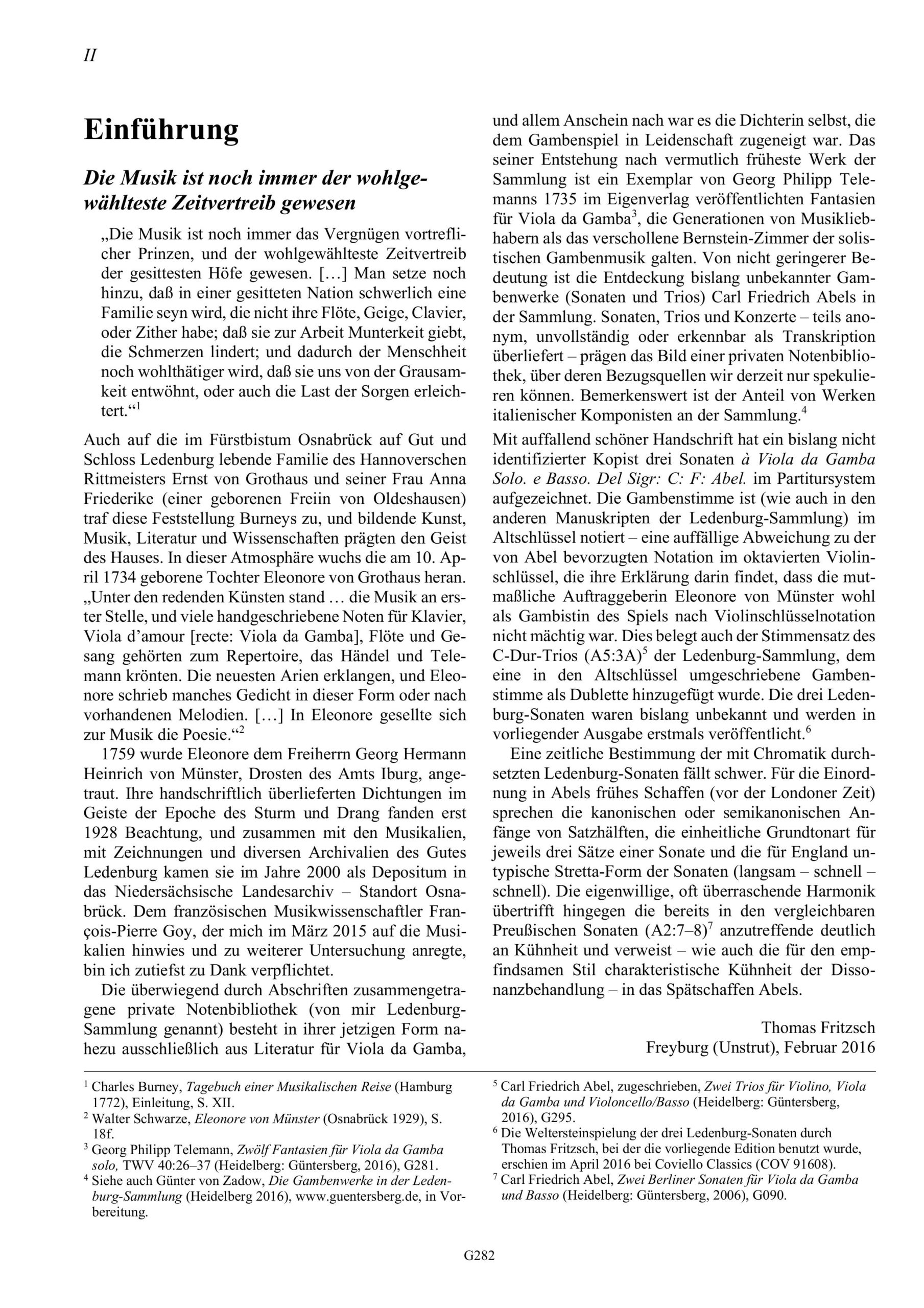 Carl Friedrich Abel (1723-1787) Drei
Ledenburg-Sonaten für Viola da Gamba und Basso - Besprechungen / Reviews – Bild 2