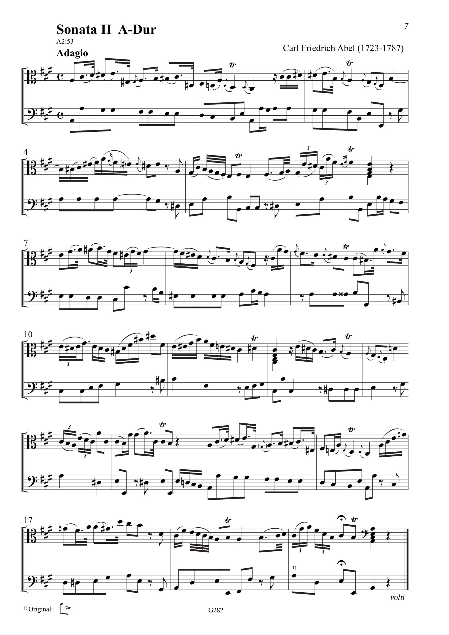 Carl Friedrich Abel (1723-1787) Drei
Ledenburg-Sonaten für Viola da Gamba und Basso - Besprechungen / Reviews – Bild 8