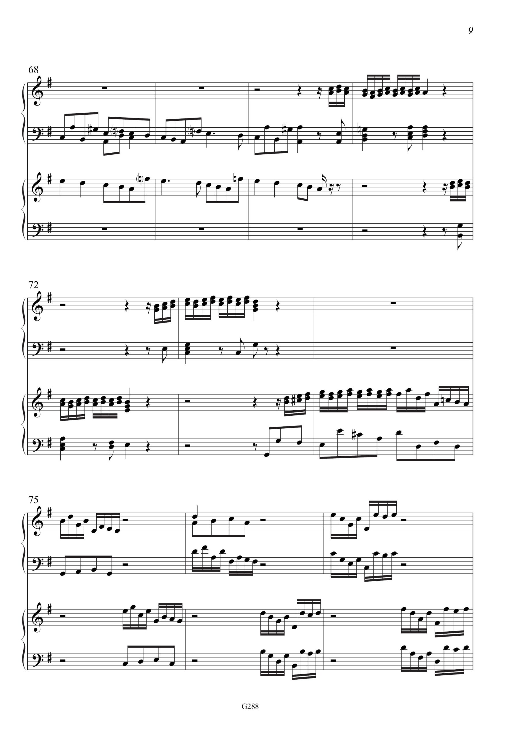 Georg Friedrich Händel (1685-1759) Sonata G-Dur für zweimanualiges Cembalo HWV 579 - Einschließlich einer Frühfassung für einmanualiges Cembalo – Bild 6