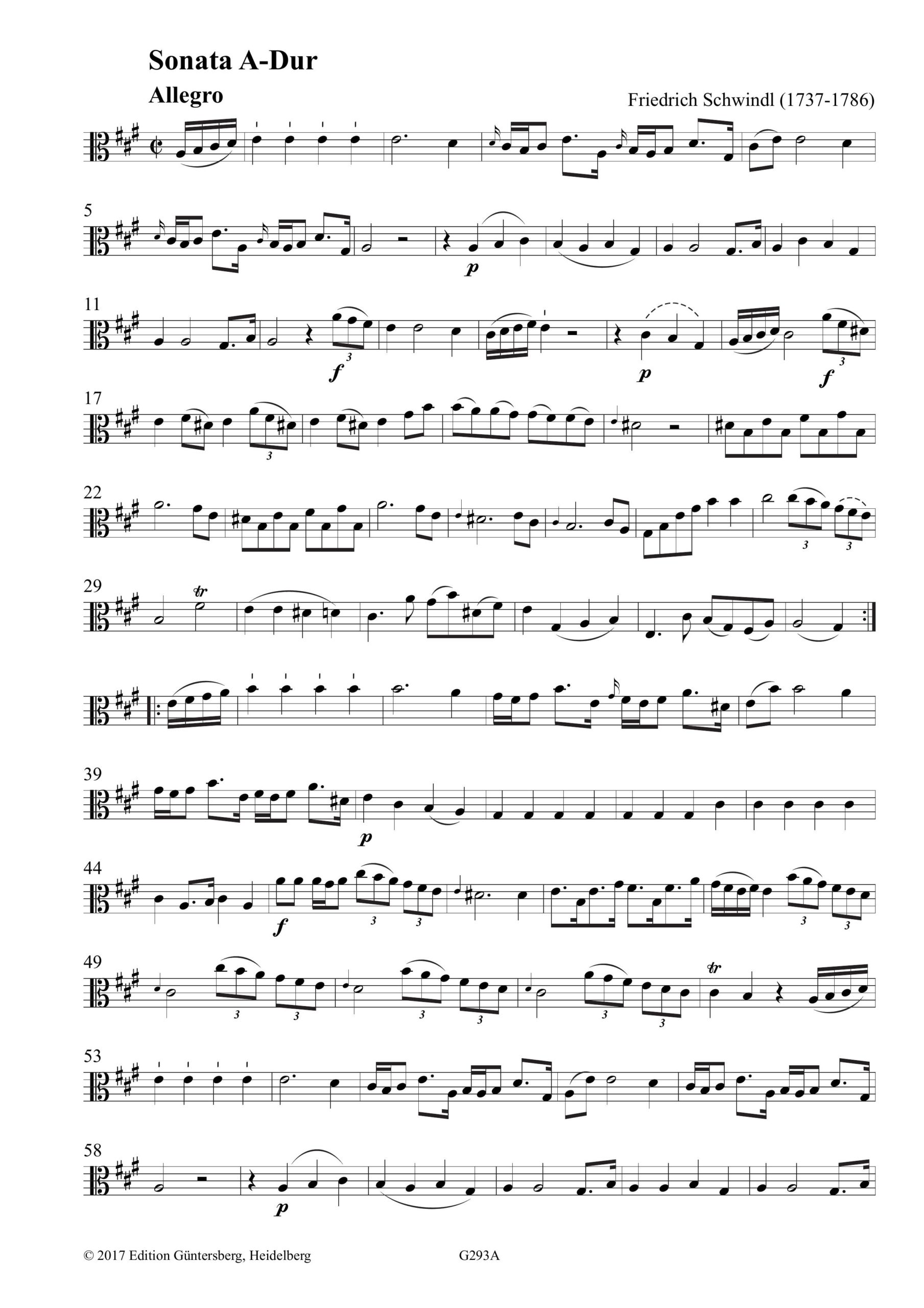 Friedrich Schwindl (1737-1786) Sonata A-Dur für Viola da Gamba, Violino und Basso - Besprechungen / Reviews – Bild 7