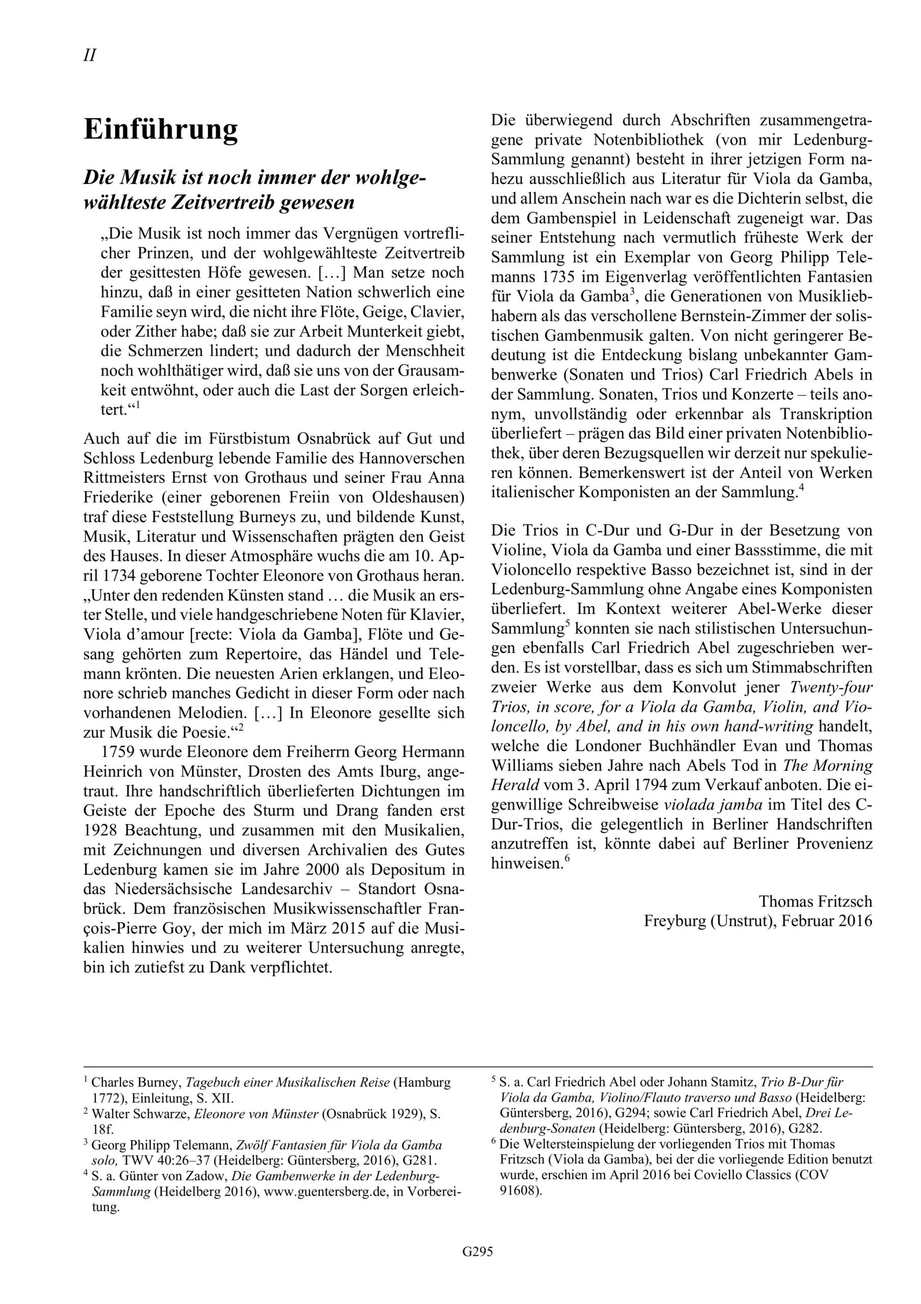 Carl Friedrich Abel (1723-1787) zugeschrieben Zwei Trios für Violino, Viola da Gamba und Violoncello/Basso - Besprechungen / Reviews – Bild 2