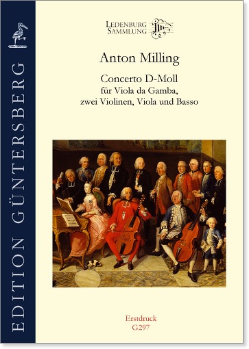 Anton Milling (2. Hälfte 18. Jh.) Concerto D-Moll für Viola da Gamba, zwei Violinen, Viola und Basso - Besprechungen / Reviews
