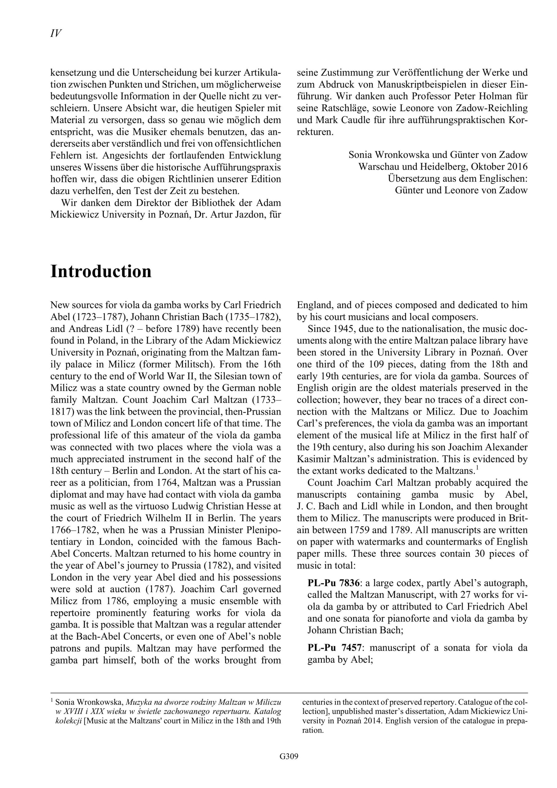 Johann Christian Bach (1735-1782) Sonata a Piano forte e Viola da gamba obligato - C-Dur, Maltzan-Sammlung Band 9 – Bild 4