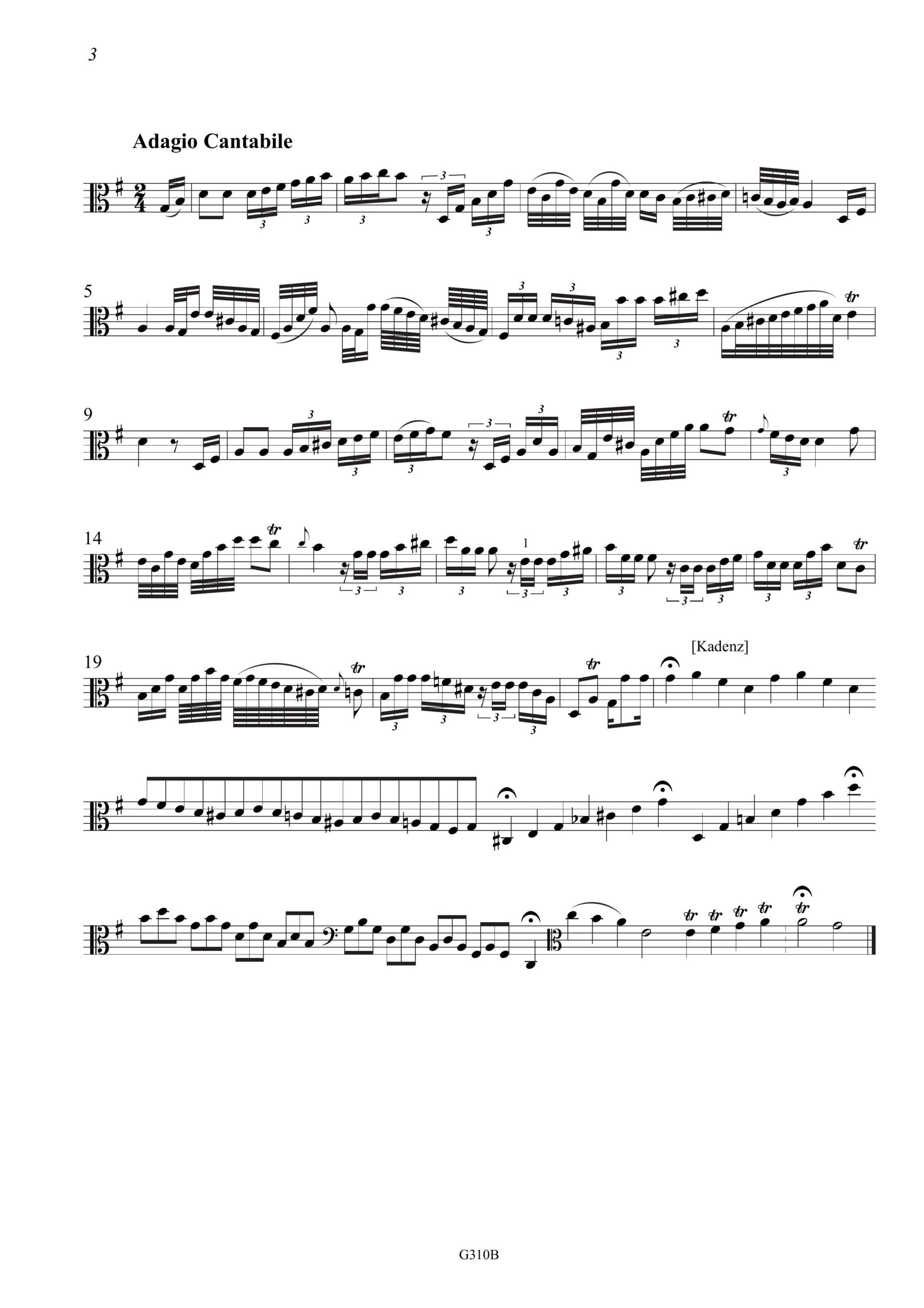 Andreas Lidl (? - vor 1789) Sonata a
Viola Da gamba Solo e Violoncello - C-Dur, Maltzan-Sammlung Band 10 – Bild 6