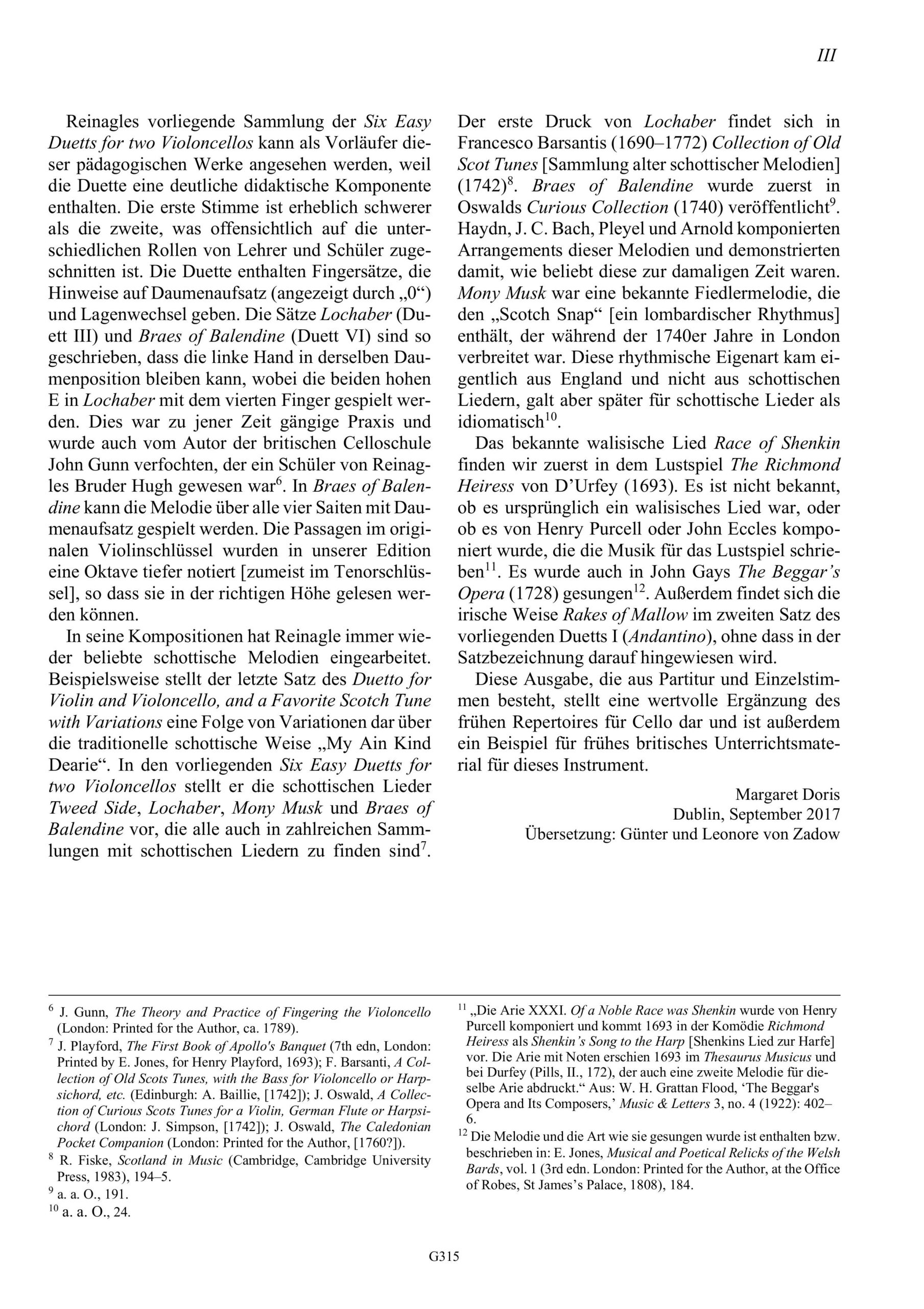 Joseph Reinagle (1752–1825) Six Easy Duetts for two Violoncellos in which several favorite Scotch and Welsh Airs are introduced - Sechs einfache Duette für zwei Violoncelli, in denen mehrere beliebte schottische und walisische Lieder vorkommen - Image 3