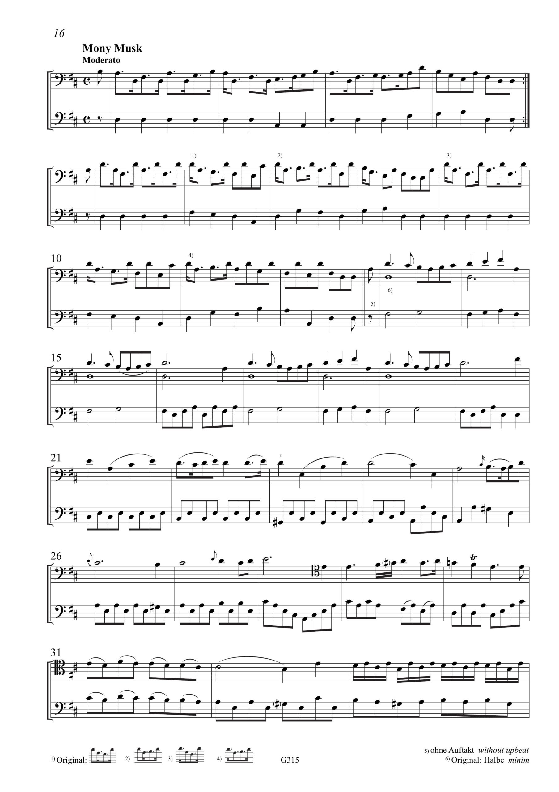 Joseph Reinagle (1752–1825) Six Easy Duetts for two Violoncellos in which several favorite Scotch and Welsh Airs are introduced - Sechs einfache Duette für zwei Violoncelli, in denen mehrere beliebte schottische und walisische Lieder vorkommen - Image 5