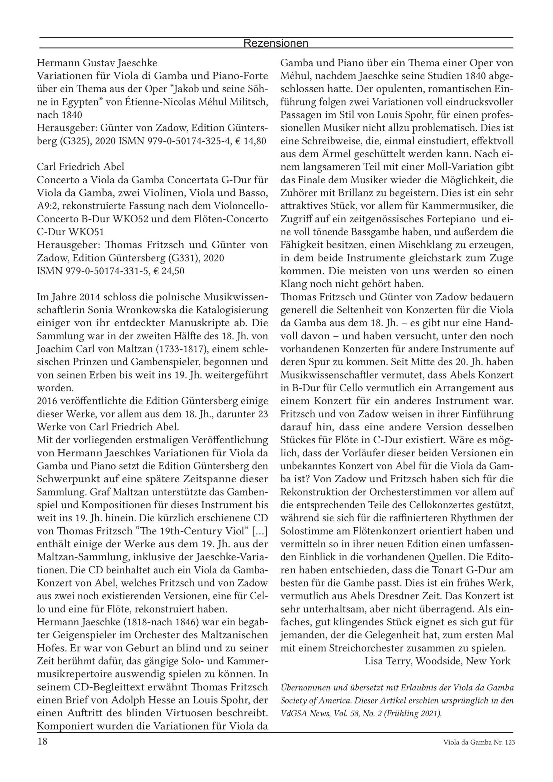 Hermann Gustav Jaeschke (1818 - nach 1846) Variationen für Viola di Gamba und Piano-Forte über ein Thema aus der Oper "Jakob und seine Söhne in Egypten" von Étienne-Nicolas Méhul - Militsch, nach 1840 – Bild 8