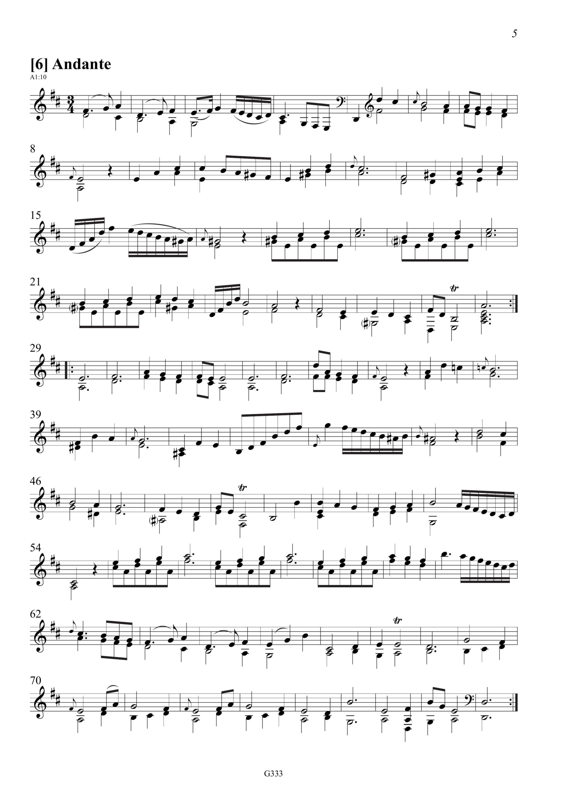 Carl Friedrich Abel (1723–1787) Das Drexel-Manuskript - 29 Stücke für Viola da Gamba solo AbelWV A5–33 – Bild 7