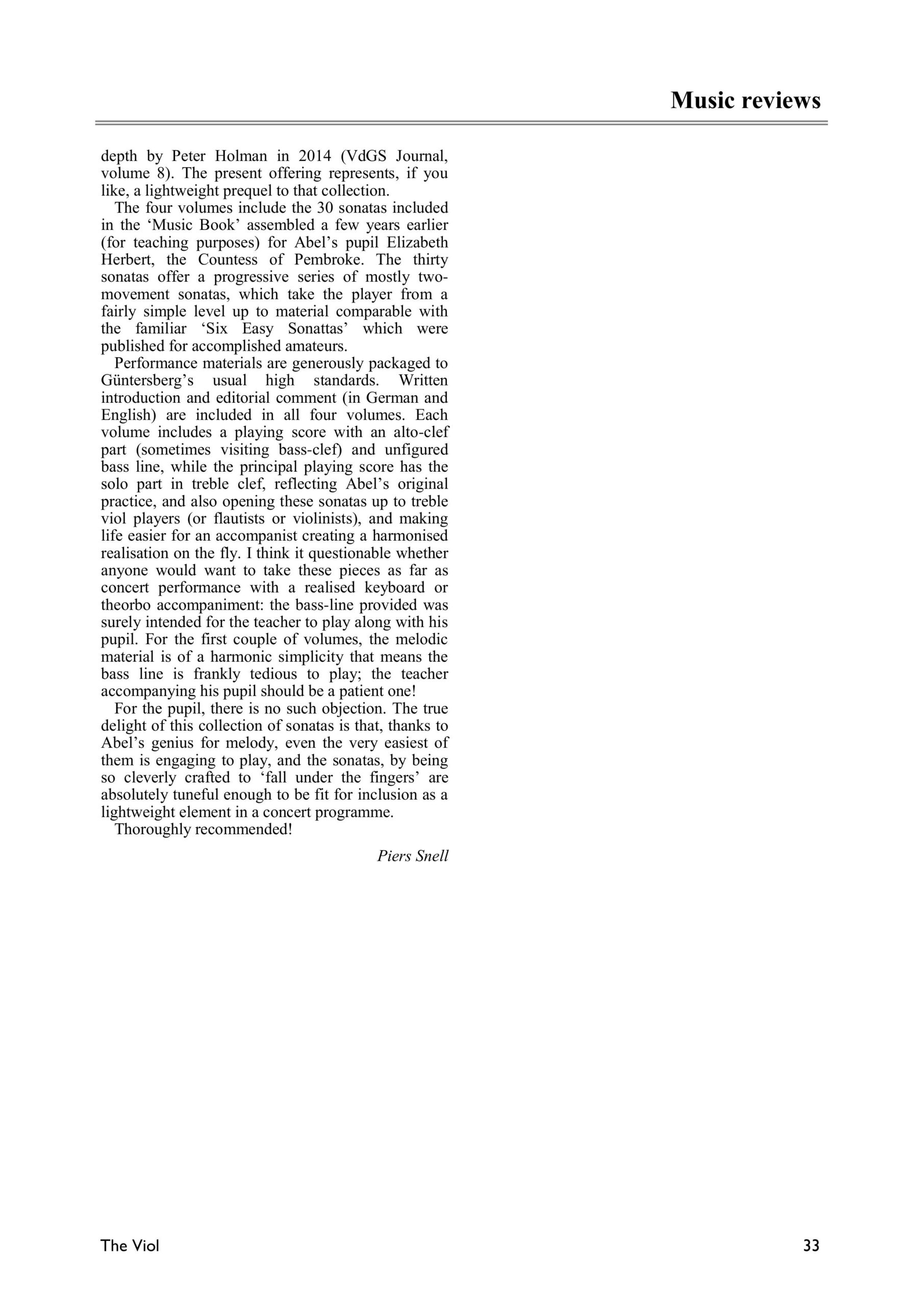 Carl Friedrich Abel (1723–1787) Pembroke-Sammlung - Dreißig Sonaten für Viola da Gamba und Basso – Bild 5