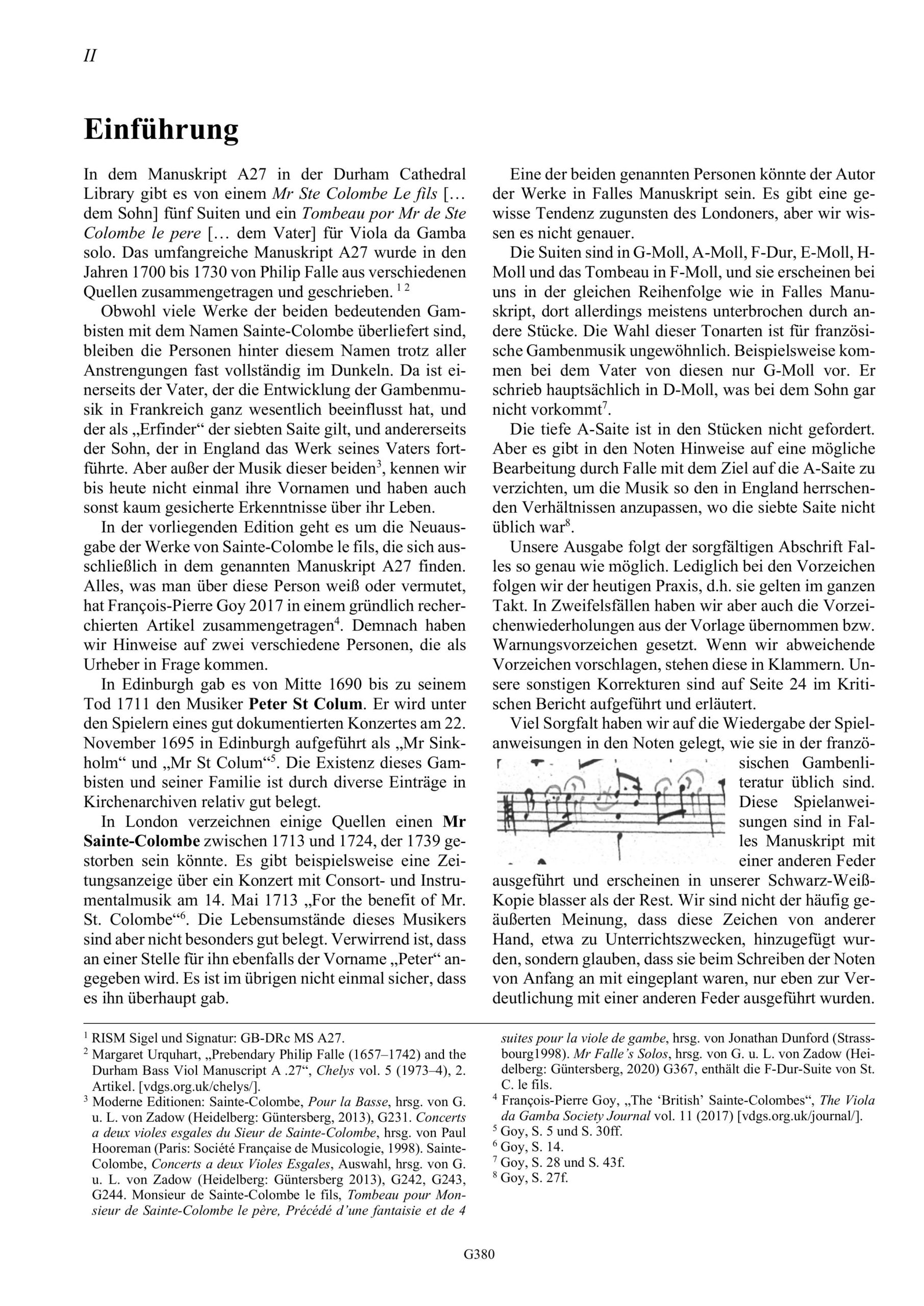 Sainte-Colombe le fils (erstes Viertel 18. Jahrhundert) Viola da Gamba solo - Tombeau pour Mr de Sainte-Colombe le père und die fünf Suiten - Image 2