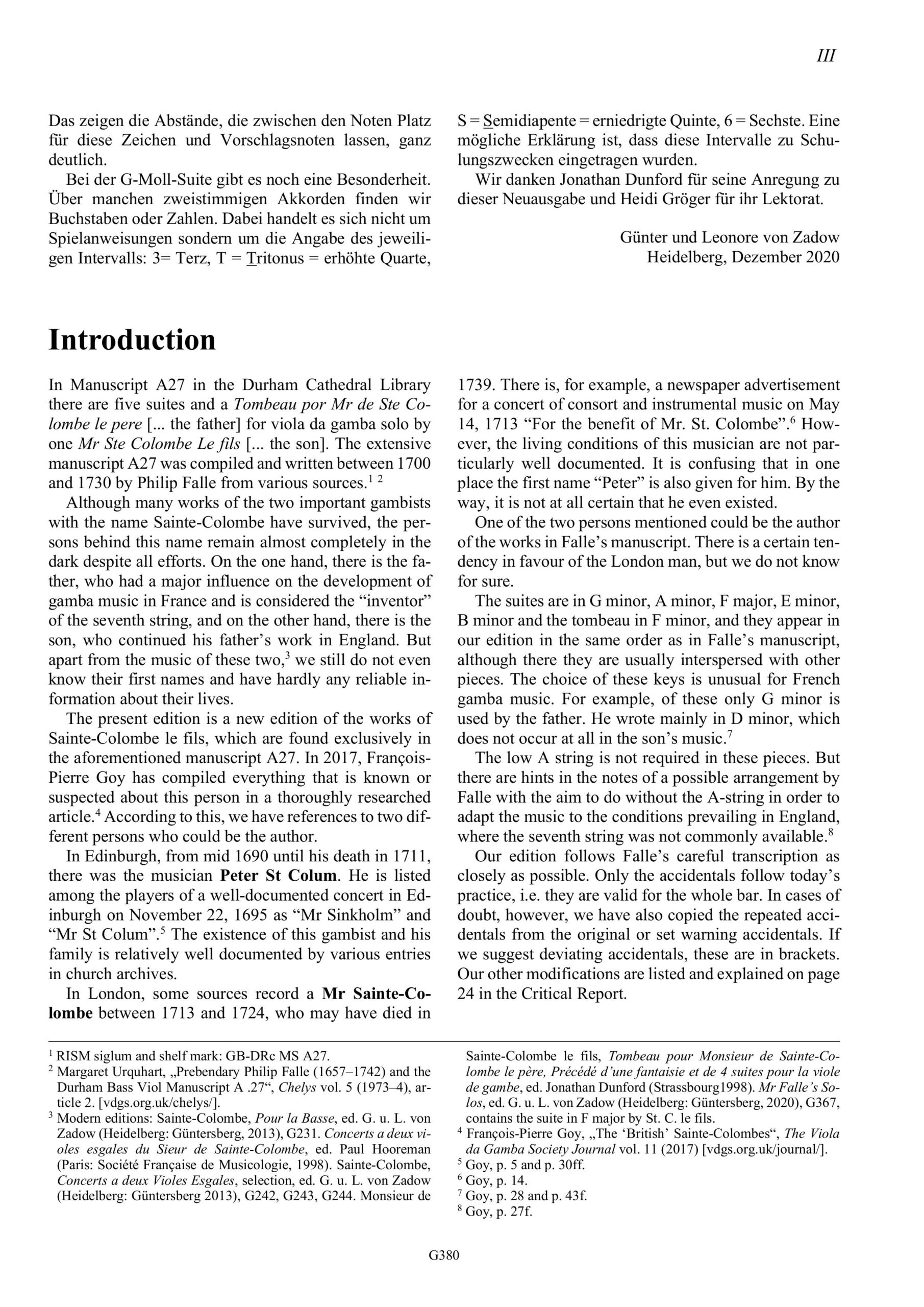 Sainte-Colombe le fils (erstes Viertel 18. Jahrhundert) Viola da Gamba solo - Tombeau pour Mr de Sainte-Colombe le père und die fünf Suiten - Image 3