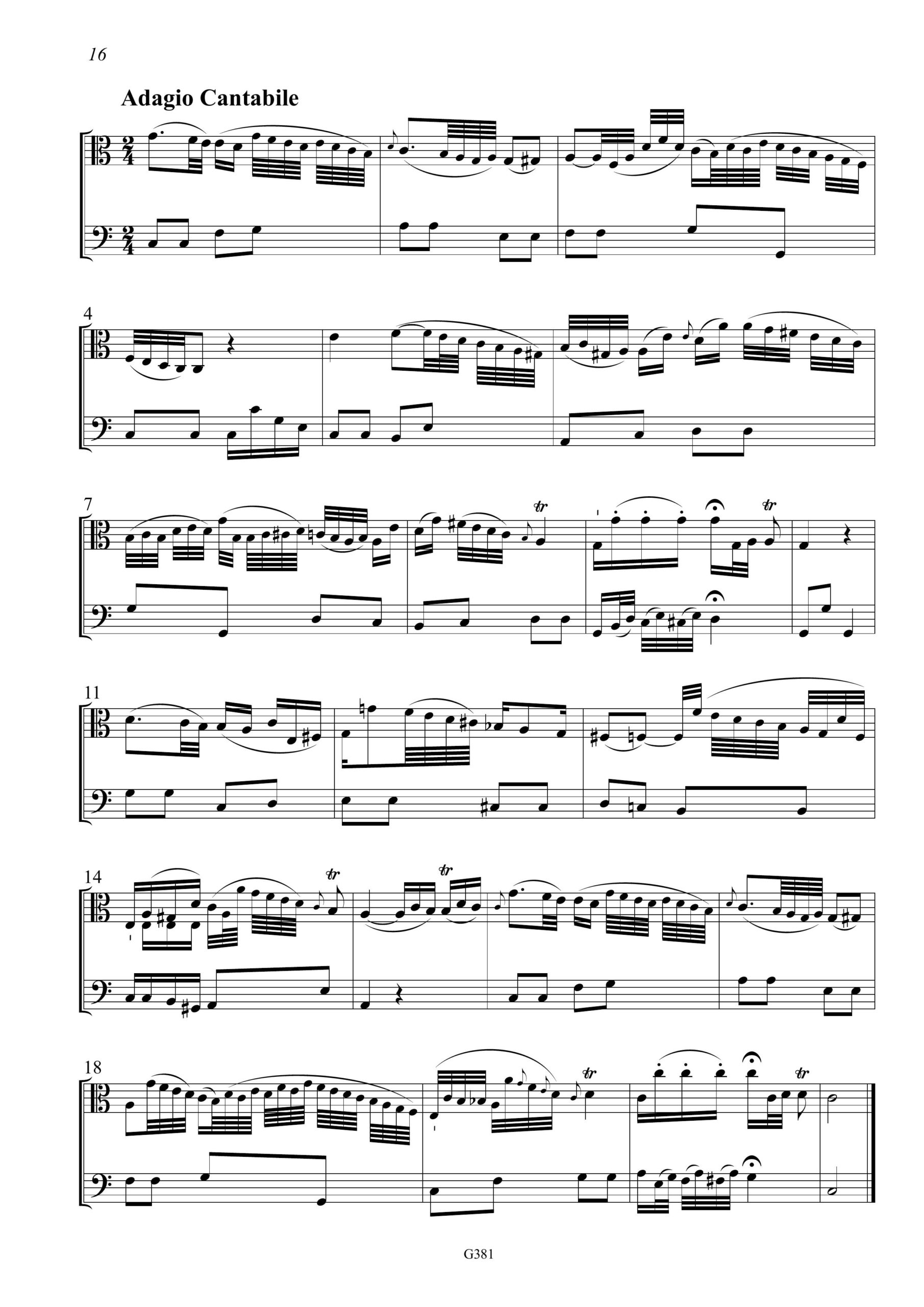 Andreas Lidl (? - vor 1789) Sechs Sonaten für Viola da Gamba und Violoncello - Paris ca. 1775 – Bild 6