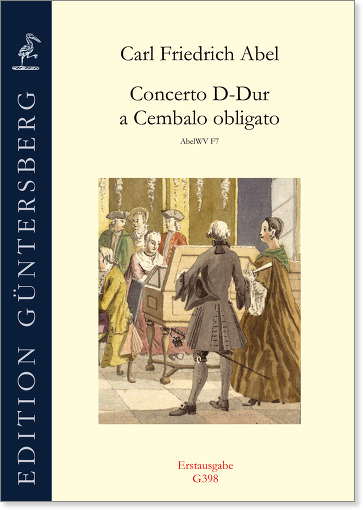 Carl Friedrich Abel (1723-1787) Concerto D-Dur a Cembalo obligato - für Cembalo, zwei Violinen, Viola und Basso