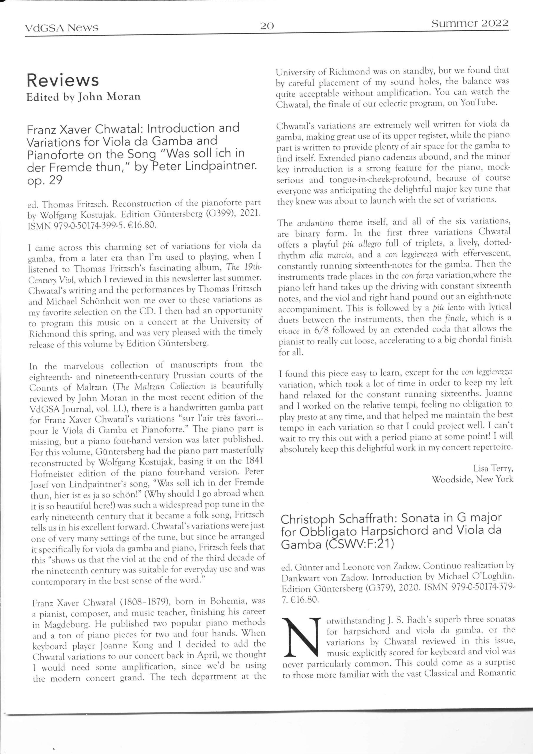 Franz Xaver Chwatal (1808-1879) Introduktion und Variationen für Viola da Gamba und Pianoforte über das Lied "Was soll ich in der Fremde thun" von Peter Lindpaintner - Op. 29, 1828-1829 – Bild 5