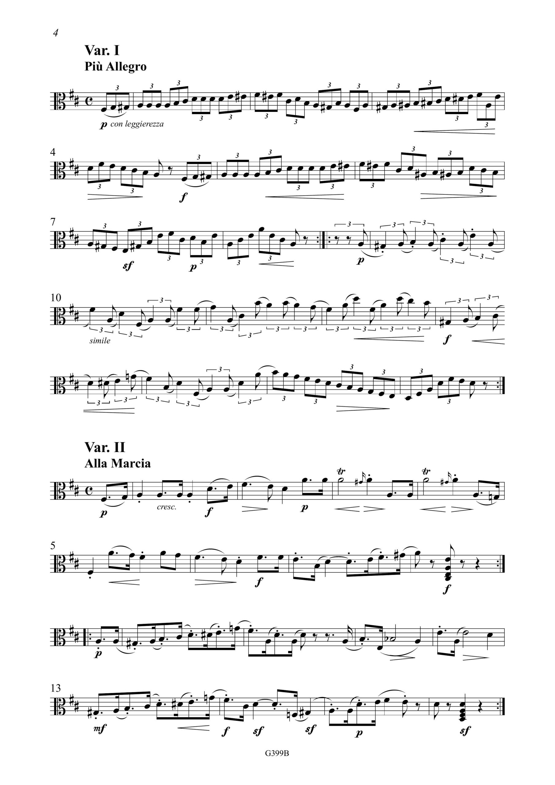 Franz Xaver Chwatal (1808-1879) Introduktion und Variationen für Viola da Gamba und Pianoforte über das Lied "Was soll ich in der Fremde thun" von Peter Lindpaintner - Op. 29, 1828-1829 – Bild 9