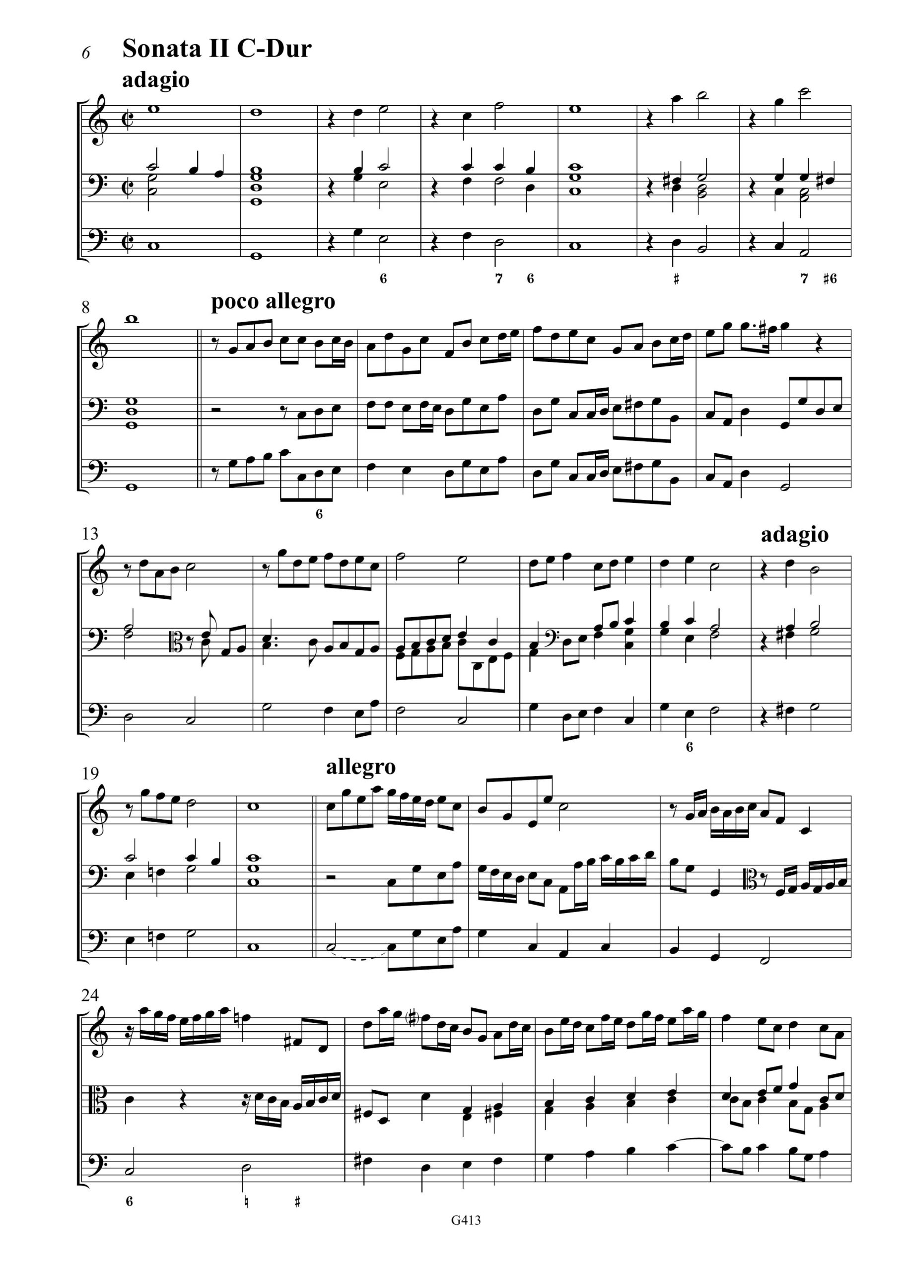 William Young (?–1662) Zwei Triosonaten für Violine, Viola da Gamba und Basso continuo - Sonata I d-Moll und Sonata II C-Dur - Image 4