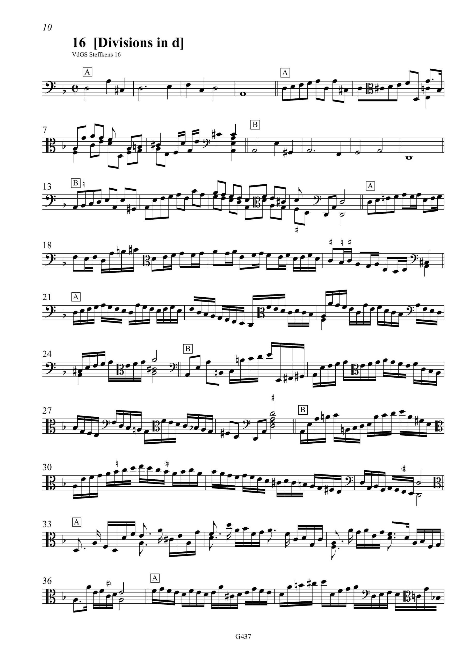 Dietrich Stöeffken (nach 1600 – 1673) Airs & Divisions - Suiten und Divisions on a Ground für Viola da Gamba – Bild 5