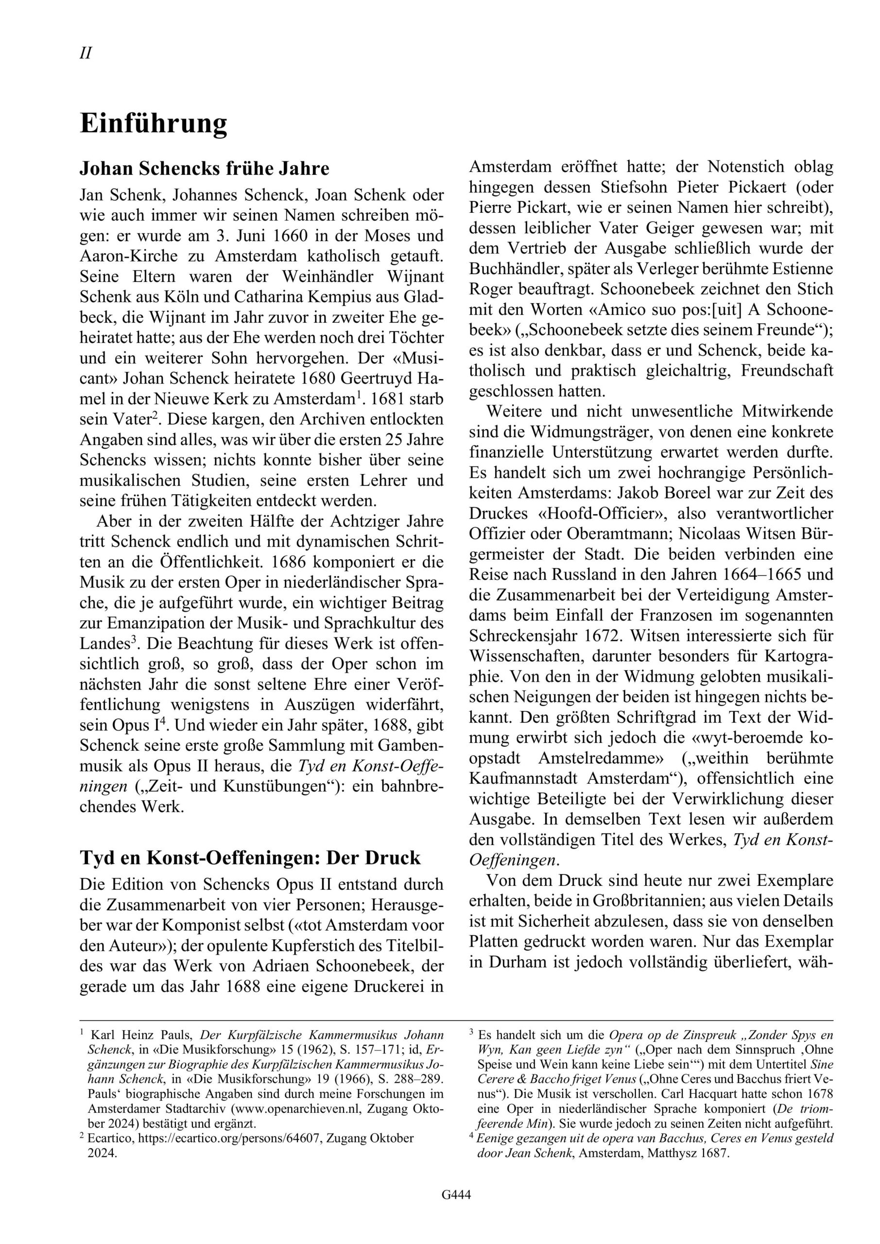 Johan Schenck (1660–1717?) Tyd en Konst-Oeffeningen - 15 Sonaten für Viola da Gamba und Basso continuo – Bild 2