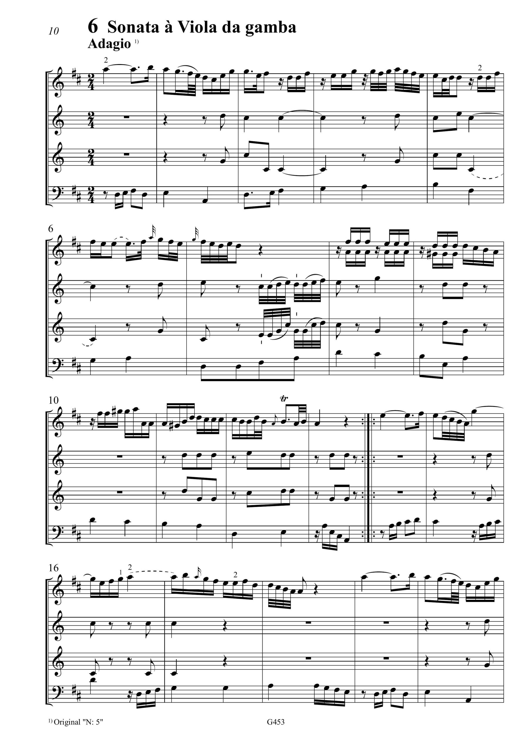 Franz Xaver Hammer (1740–1817) Sammlung Ludwigslust - 14 Stücke für Viola da Gamba, zwei Hörner und Violoncello 2
Stücke für Viola da Gamba, Violine und Violoncello – Bild 6