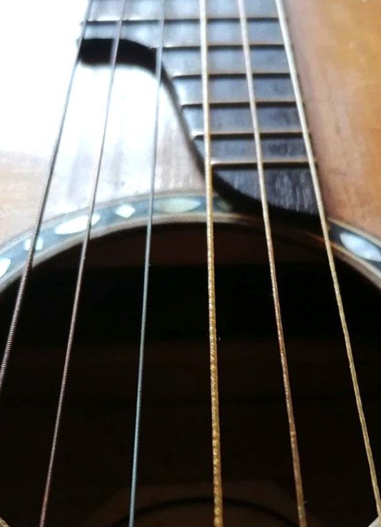 Wildgutstring: Guitar / Gitarre B2 - plain gut string / Darmsaite blank