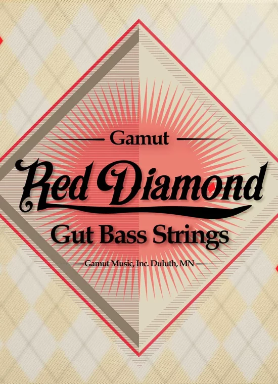 Gamut - Red Diamond Gut Bass String Set