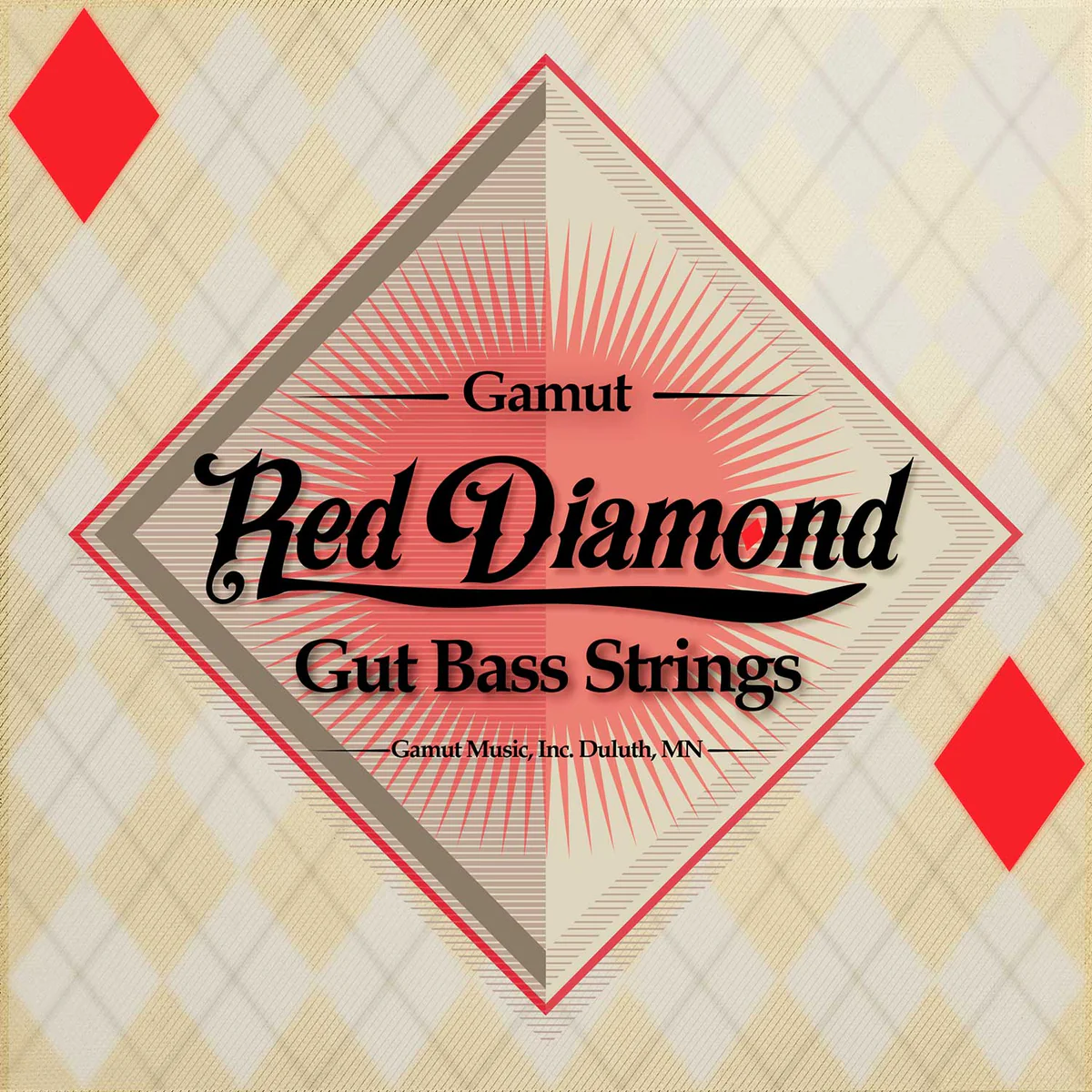 Gamut - Red Diamond Gut Bass String Set