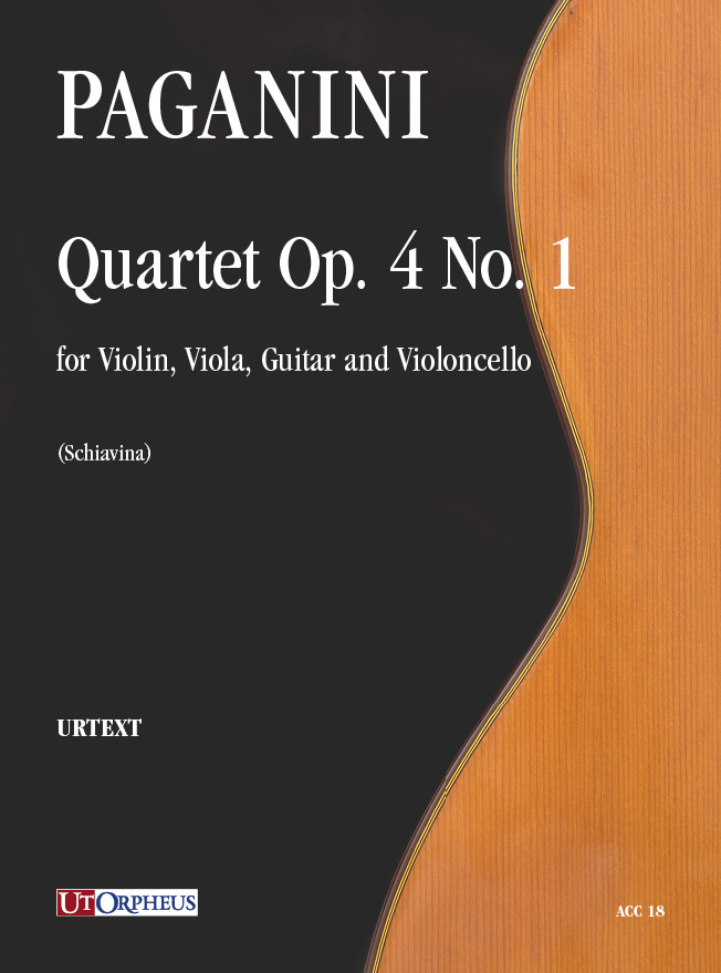 Paganini, Niccolò: Quartetto Op. 4 N. 1 per Violino, Viola, Chitarra e Violoncello