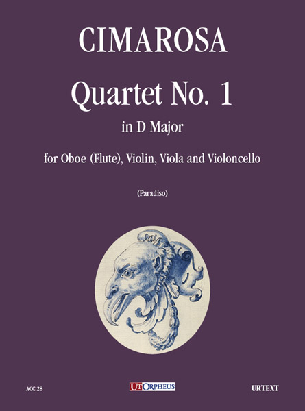Cimarosa, Domenico: Quartetto N. 1 in Re maggiore per Oboe (Flauto), Violino, Viola e Violoncello