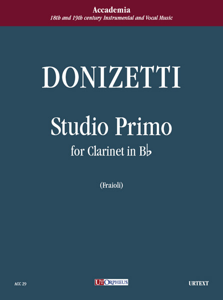 Donizetti, Gaetano: Studio primo per Clarinetto in Si bemolle