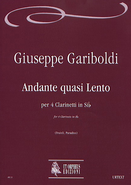 Gariboldi, Giuseppe: Andante quasi Lento per 4 Clarinetti in Si bemolle