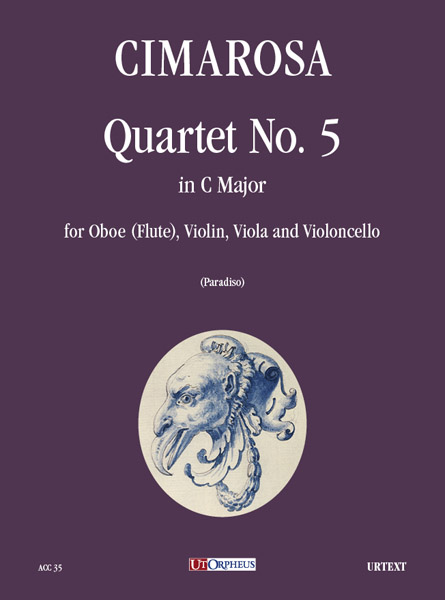 Cimarosa, Domenico: Quartetto N. 5 in Do maggiore per Oboe (Flauto), Violino, Viola e Violoncello