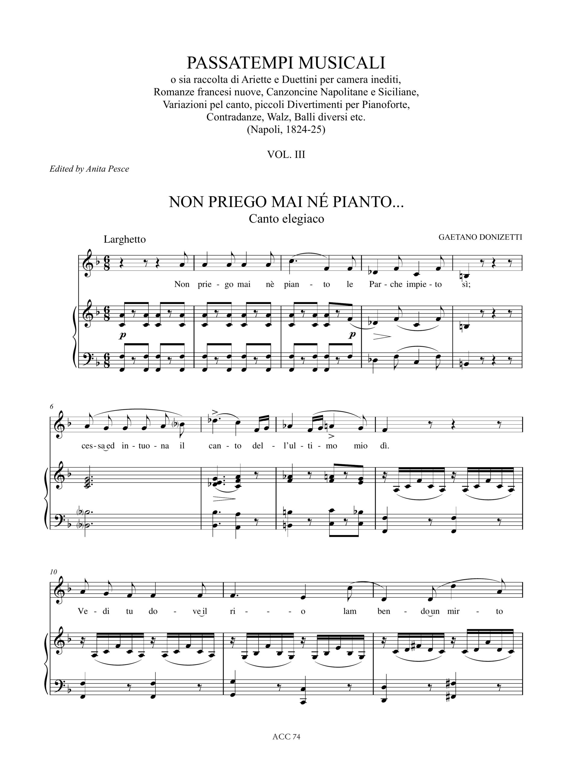 Passatempi Musicali - Voll. 1-6 (Napoli 1824-25) - Vol. 3 - Image 2