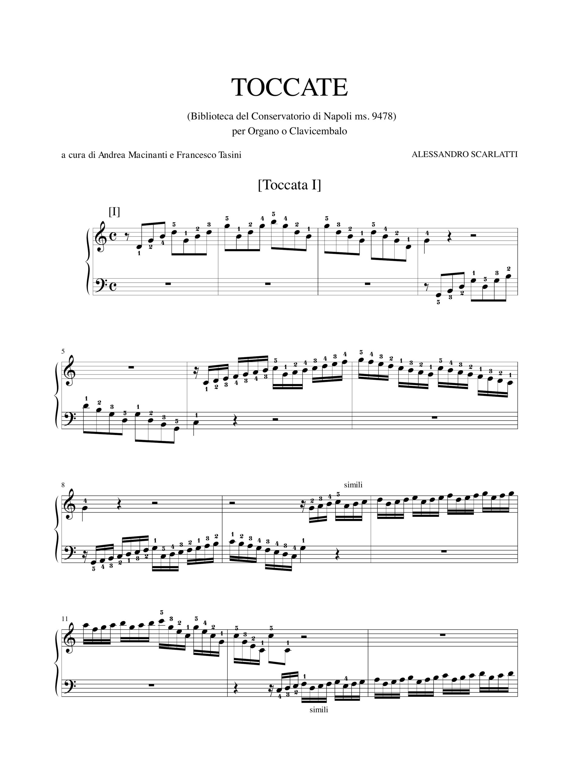 Scarlatti, Alessandro: Opera Omnia per strumento a tastiera - Vol. I - Image 2