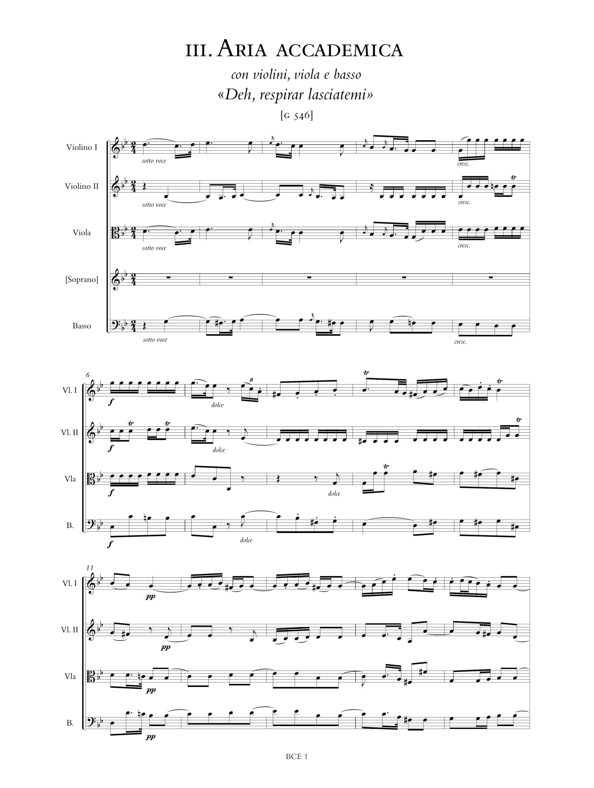 Boccherini, Luigi: Arie da concerto G 544-559 - Image 4