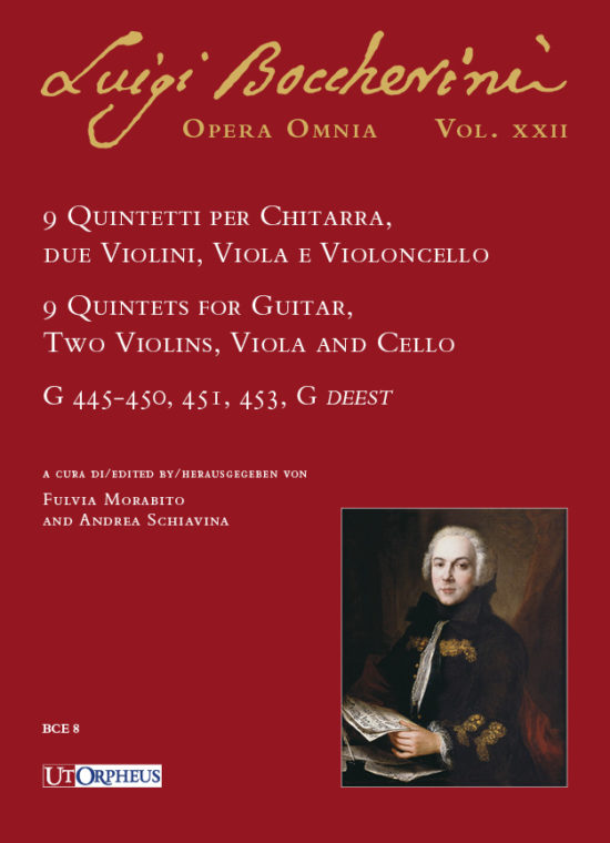 Boccherini, Luigi: 9 Quintetti per Chitarra, 2 Violini, Viola e Violoncello (G 445-450, 451, 453, G deest)