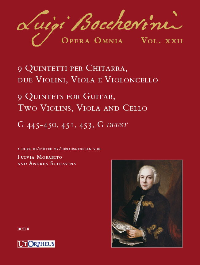Boccherini, Luigi: 9 Quintetti per Chitarra, 2 Violini, Viola e Violoncello (G 445-450, 451, 453, G deest)