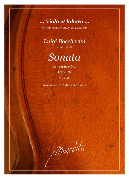 Luigi Boccherini (1743 - 1805) - Sonata in do minore GerB 18 per viola da braccio e b.c.