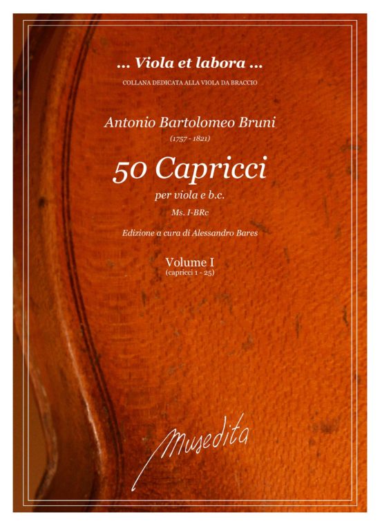 Antonio Bartolomeo Bruni - 50 Capricci (Ms, I-BRc) per viola da braccio e b.c.
