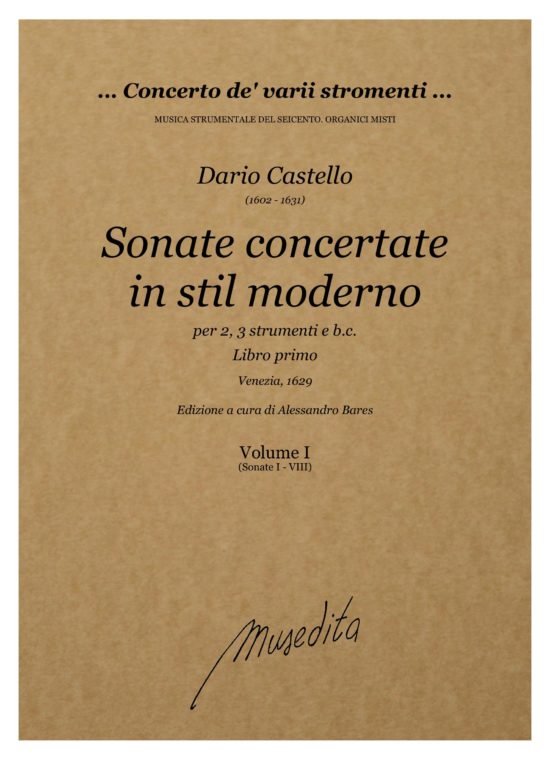 Dario Castello (1602 - 1631) - Sonate concertate in stil moderno (libro primo)(Venezia, 1629)