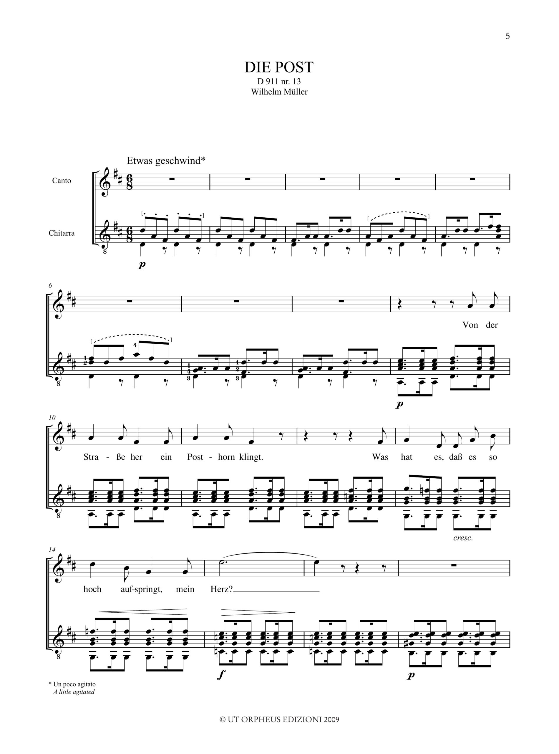 Schubert, Franz: 6 Lieder per Canto e Chitarra - Image 3